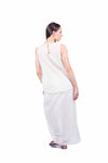 Top con Applicazione Floreale Panna donna Maryley - 5