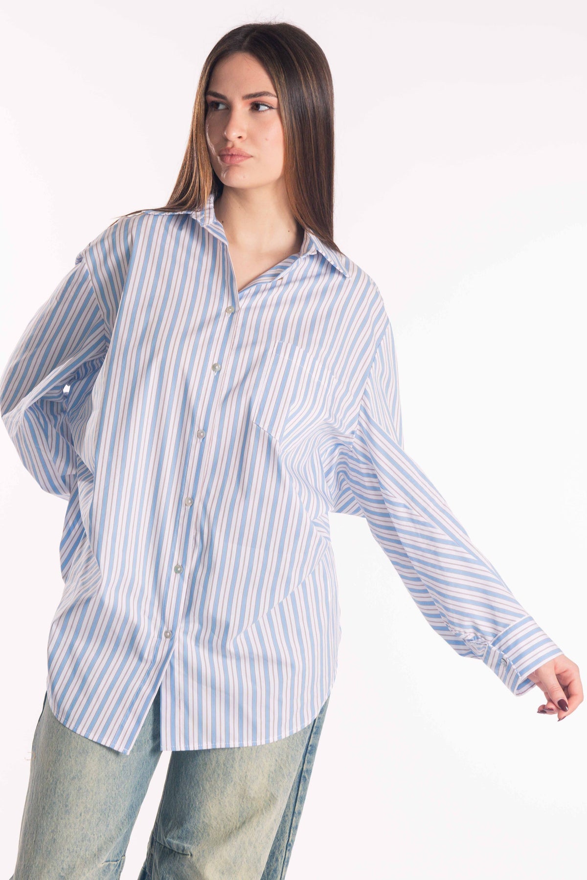 Camicia a Righe donna Tensione in - 3