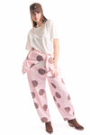Pantaloni Jogger Wide Leg Pois Rosa donna Miss love - 3