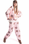 Felpa Oversize Polka Dot Rosa donna Miss love - 2