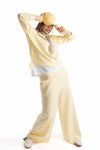Felpa Soft Touch Gialla donna Miss love - 3