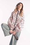 Bomber Oversize a Pois Rosa donna Tensione in - 4