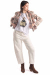 Blazer Cropped Quadri donna Tensione in - 3