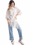 T-Shirt Con Applicazione in Pizzo donna Miss love - 2