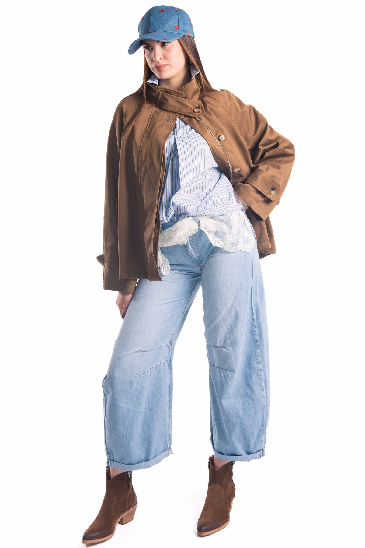 Impermeabile Tabacco donna Miss love - 3