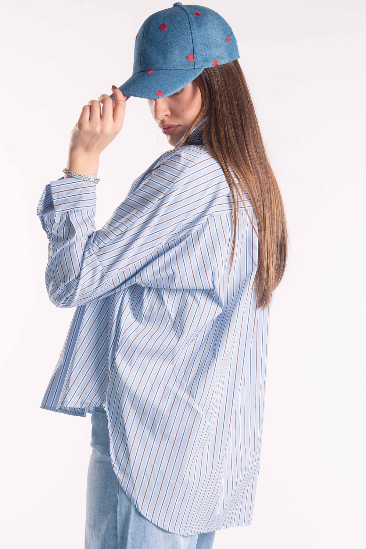 Cappello in Denim con Ricami donna Miss love - 2