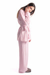 Completo Gessato Rosa donna Miss love - 3