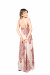 Abito Lungo con Stampa Ornamentale donna Tensione in - 3