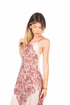Abito Lungo con Stampa Ornamentale donna Tensione in - 4