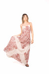 Abito Lungo con Stampa Ornamentale donna Tensione in - 6