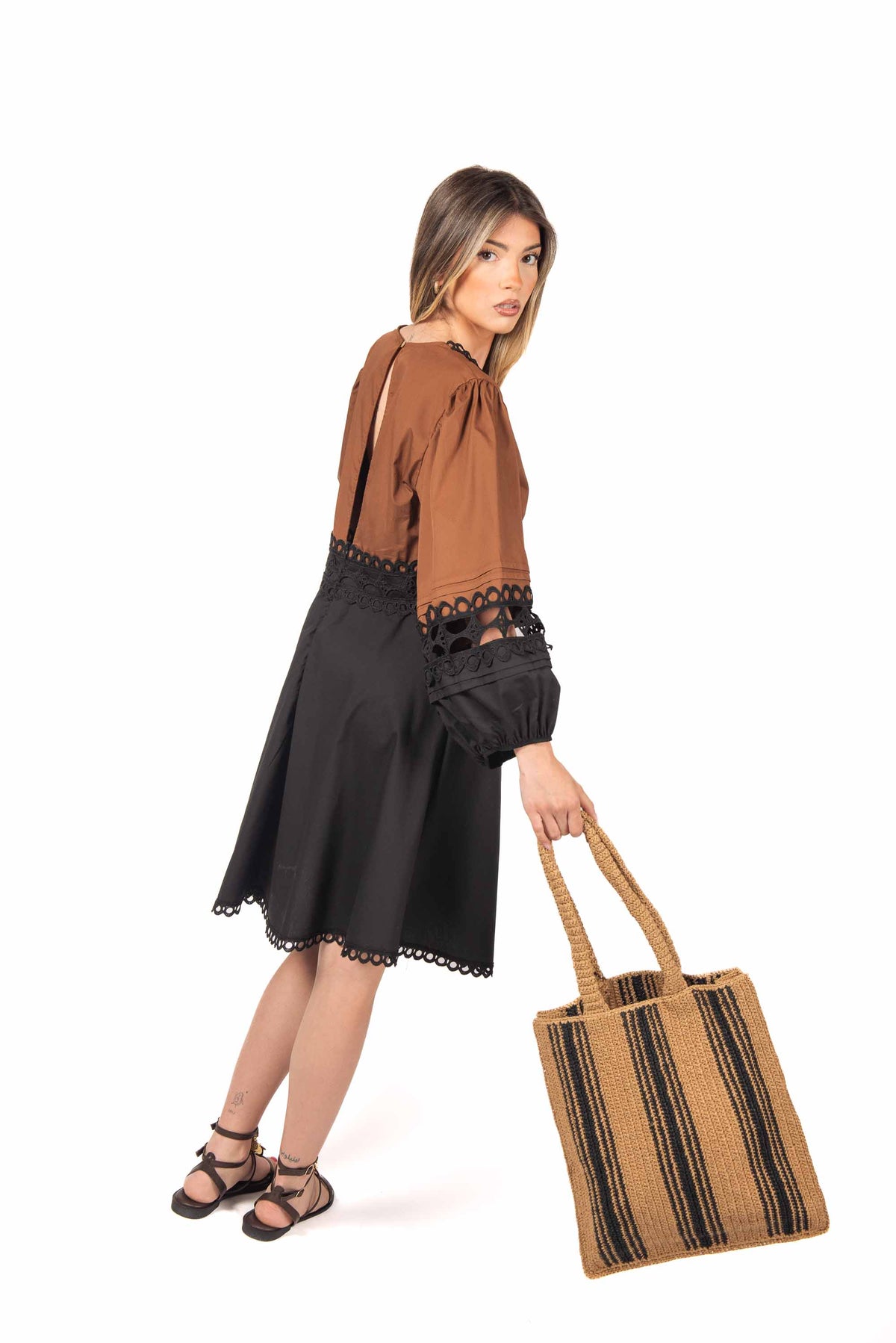 Shopper in Rafia Intrecciata donna Miss love - 2