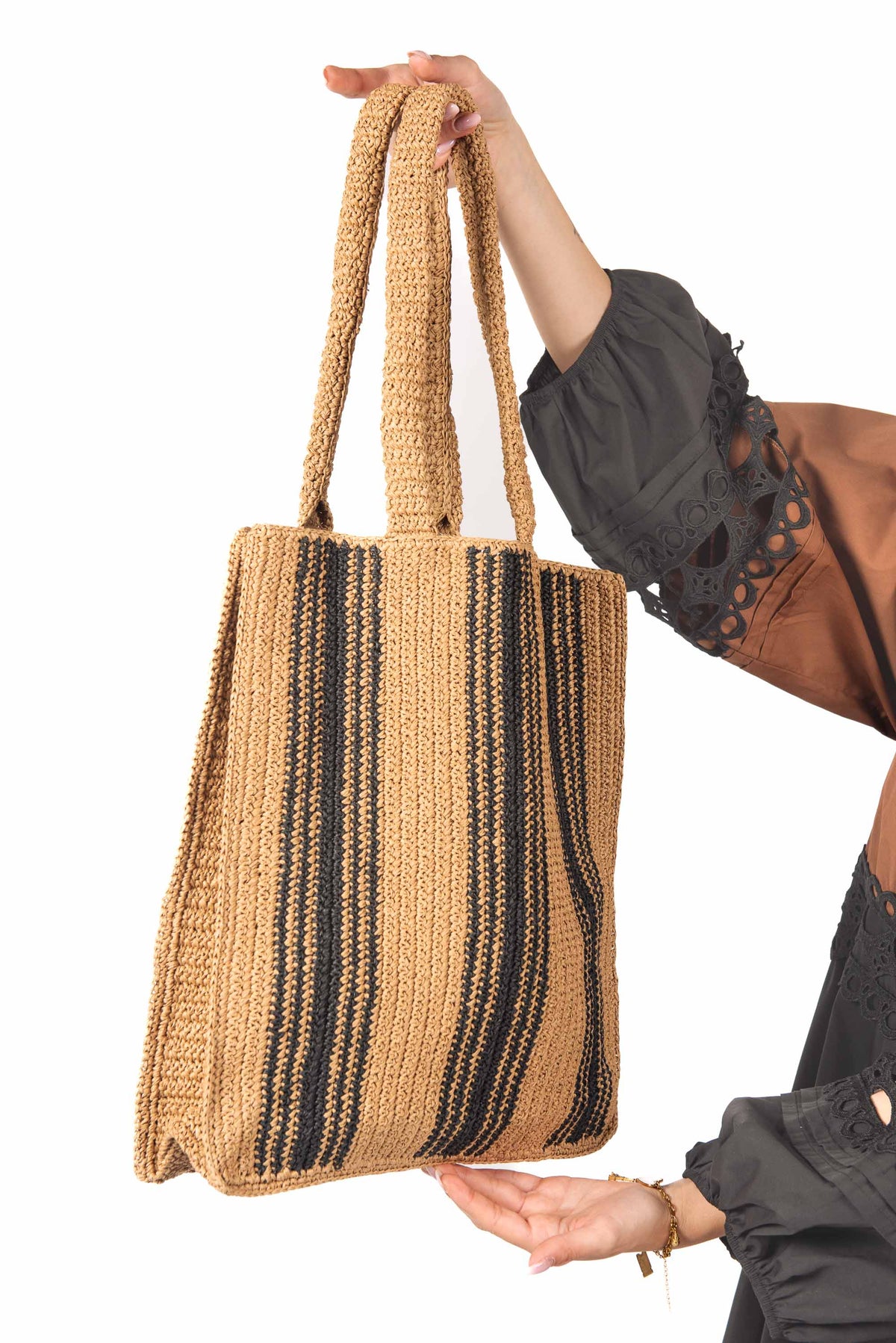 Shopper in Rafia Intrecciata donna Miss love - 3