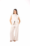 Gilet Asimmetrico Avorio donna Tensione in - 7