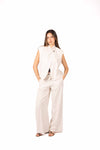 Gilet Asimmetrico Avorio donna Tensione in - 5