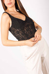 Corsetto in Pizzo Nero donna Tensione in - 1