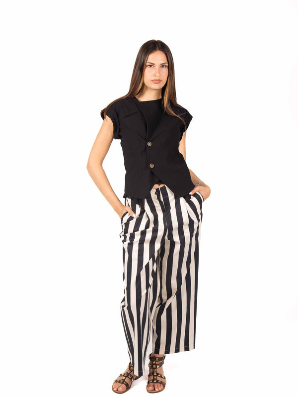 Gilet Strutturato Nero da donna Tensione in