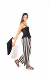 Corsetto Nero con Pizzo e Volant donna Tensione in - 4