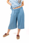Bermuda Effetto Denim donna Tensione in - 1