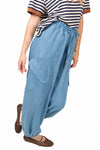 Pantaloni Ampi Effetto Denim donna Tensione in - 1