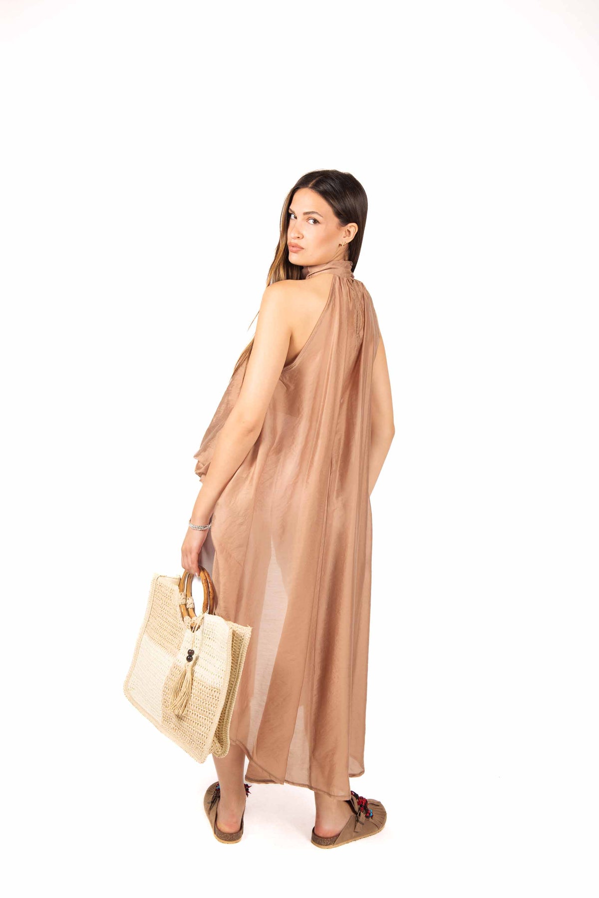 Top Palloncino Cammello donna Tensione in - 1