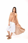Top Palloncino Cammello donna Tensione in - 2