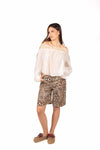 Bermuda Stampa Animalier donna Tensione in - 2