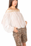 Blusa Shiffer Panna donna Tensione in - 3