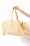 Beach Bag Frange Naturale donna Miss love - 4