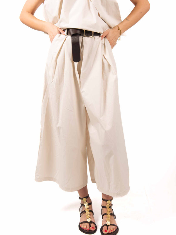 Pantaloni Wide Beige da donna Miss love
