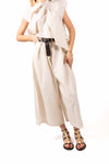 Pantaloni Wide Beige donna Miss love - 4