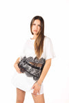 Minigonna Bianca con Cintura donna Miss love - 3