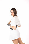 Minigonna Bianca con Cintura donna Miss love - 2