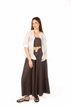 Tuta Palazzo con Cintura Cioccolato donna Miss love - 6