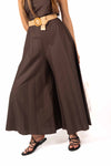Tuta Palazzo con Cintura Cioccolato donna Miss love - 2