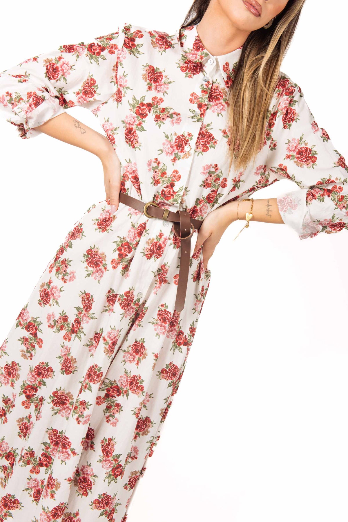 Abito Chemisier Floreale donna Miss love - 3