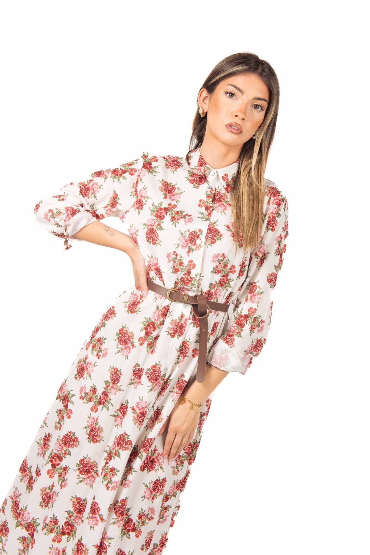 Abito Chemisier Floreale donna Miss love - 4