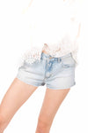 Short Denim con Applicazioni Strass donna Miss love - 1