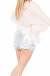 Short Denim con Applicazioni Strass donna Miss love - 2