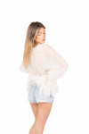 Short Denim con Applicazioni Strass donna Miss love - 4