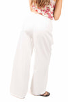 Pantaloni Bianchi con Coulisse donna Miss love - 3