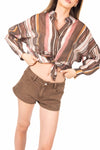 Shorts Denim Marrone donna Miss love - 2