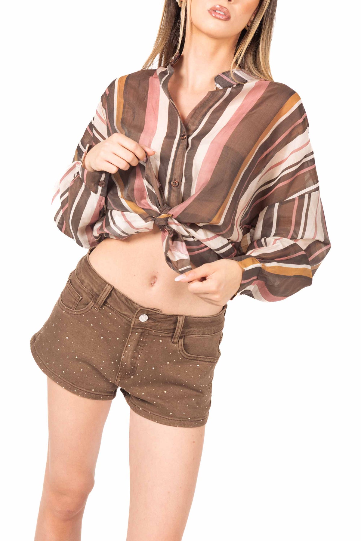 Camicia a Righe donna Miss love - 1