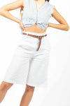 Bermuda con Cintura Bianco donna Miss love - 1