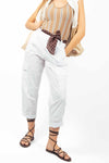Pantaloni Cargo Bianchi donna Miss love - 1