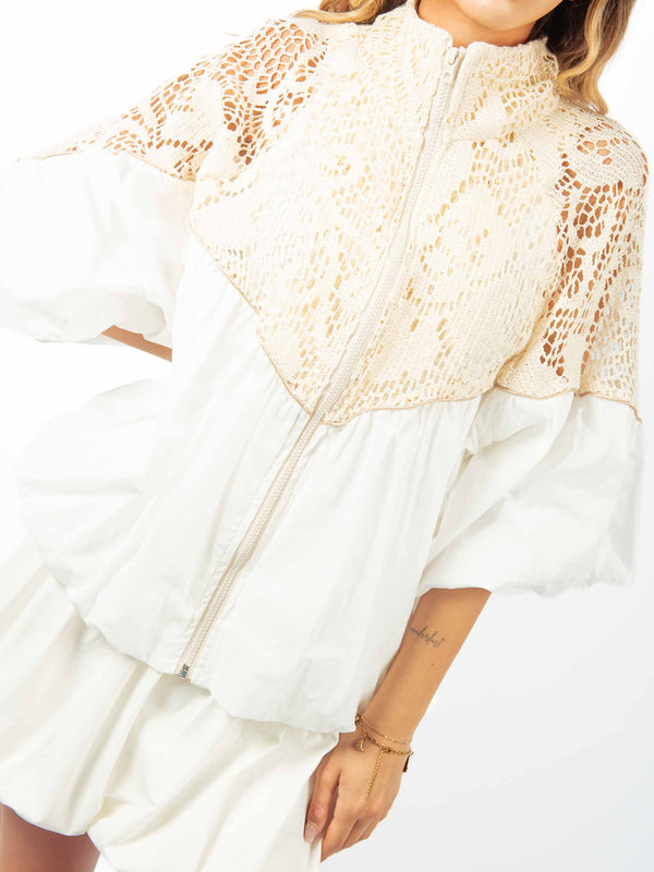 Bomber Leggero Mix Pizzo da donna Miss love