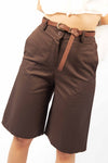 Bermuda con Cintura Cioccolato donna Miss love - 1