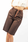 Bermuda con Cintura Cioccolato donna Miss love - 4