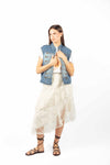 Gilet Denim Military Style donna Miss love - 1