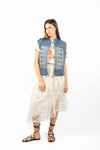 Gilet Denim Military Style donna Miss love - 3