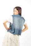 Gilet Denim Military Style donna Miss love - 2